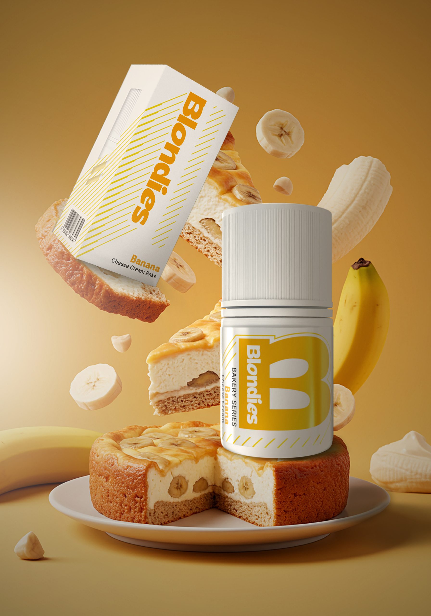 Banana Cheese Cream Bake