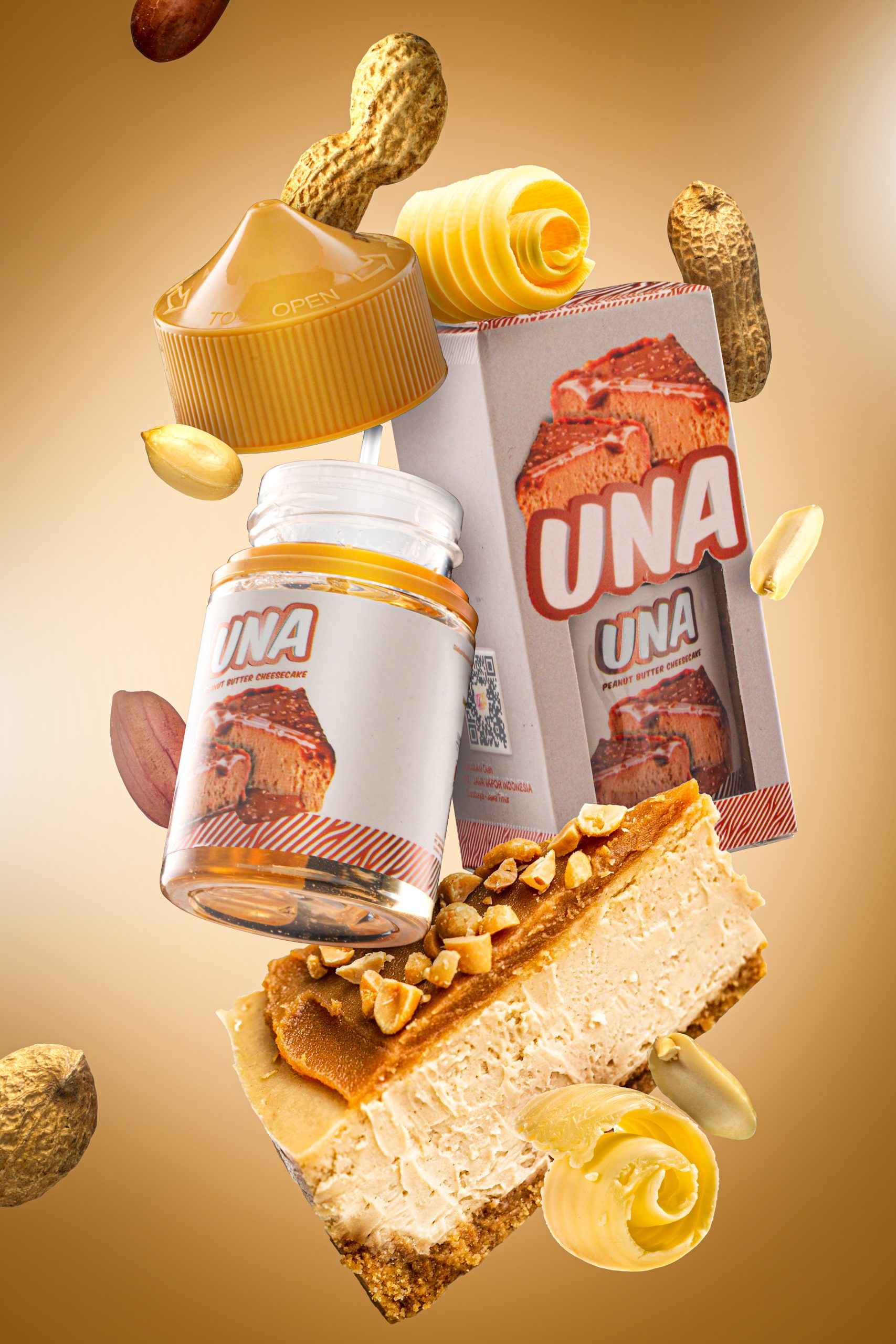 Liquid UNA Flavour Peanut Butter Cheesecake 60ML