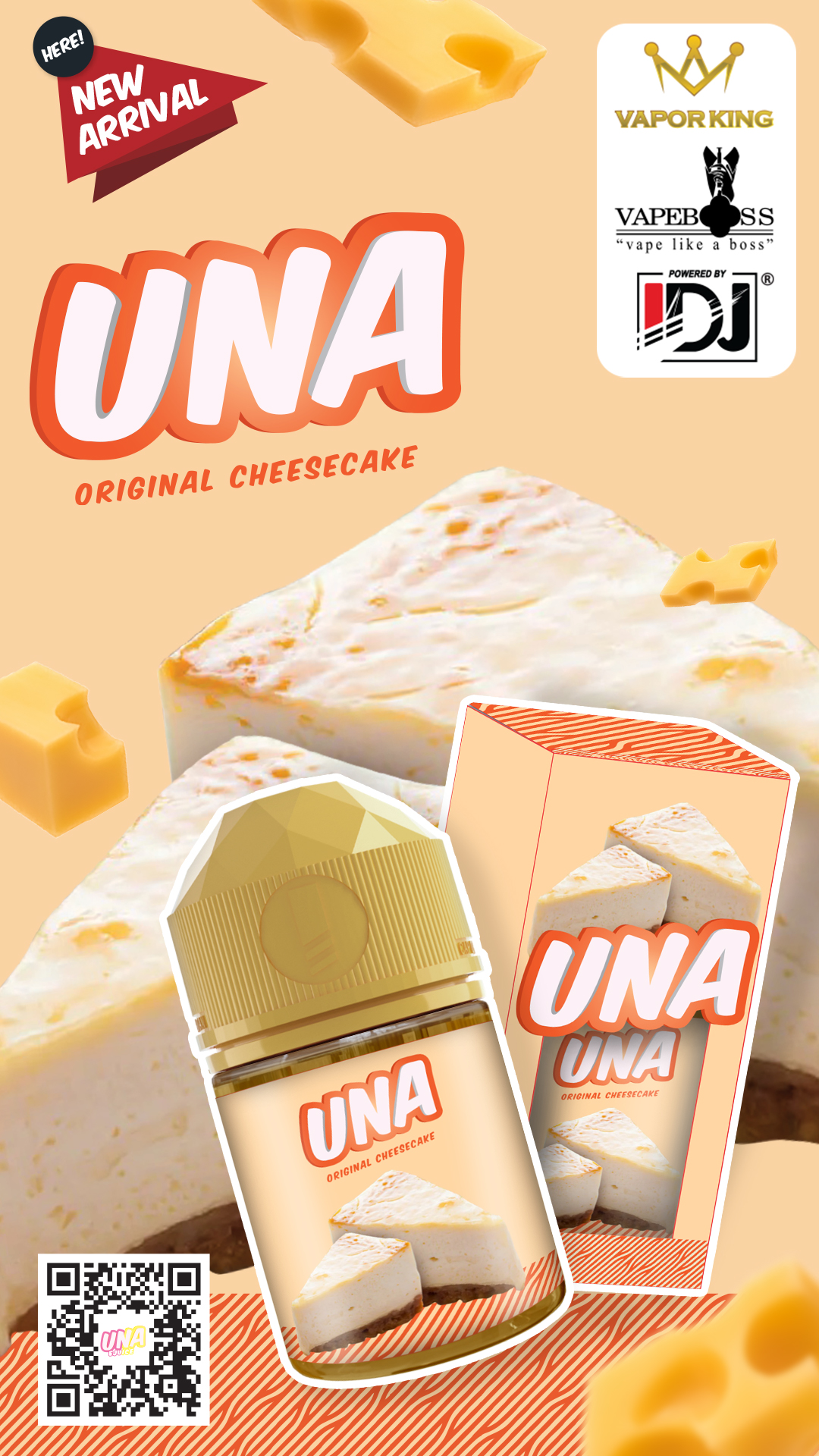 Liquid UNA Original Cheesecake - Liquid Vape Cheesecake