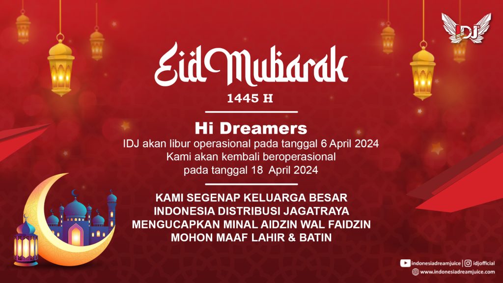Selamat Hari Raya Idul Fitri 1445H - Indonesia Dream Juice