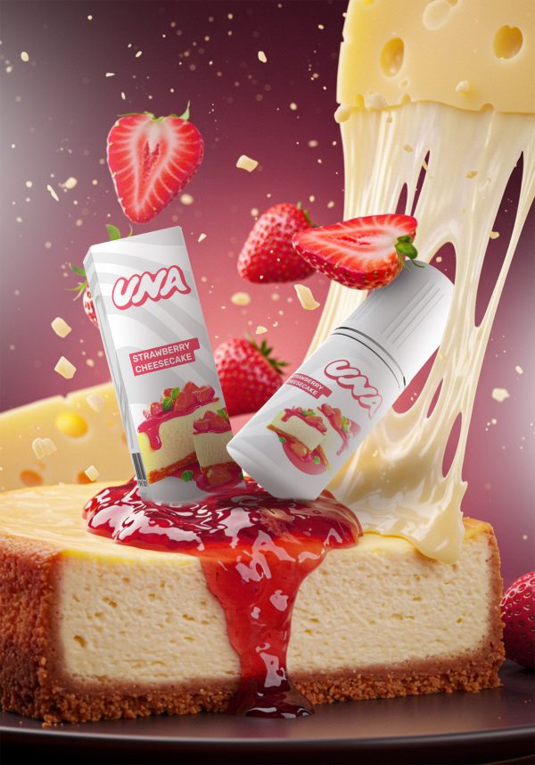 Liquid UNA Strawberry Cheesecake Saltnic 30ml
