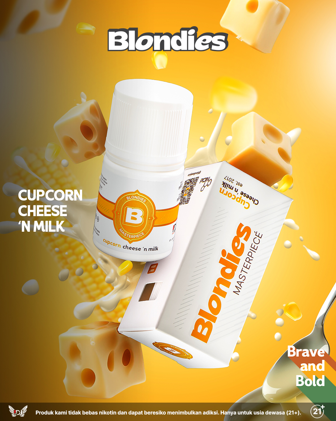 Blondies Cupcorn Cheese 'n Milk 60 ml