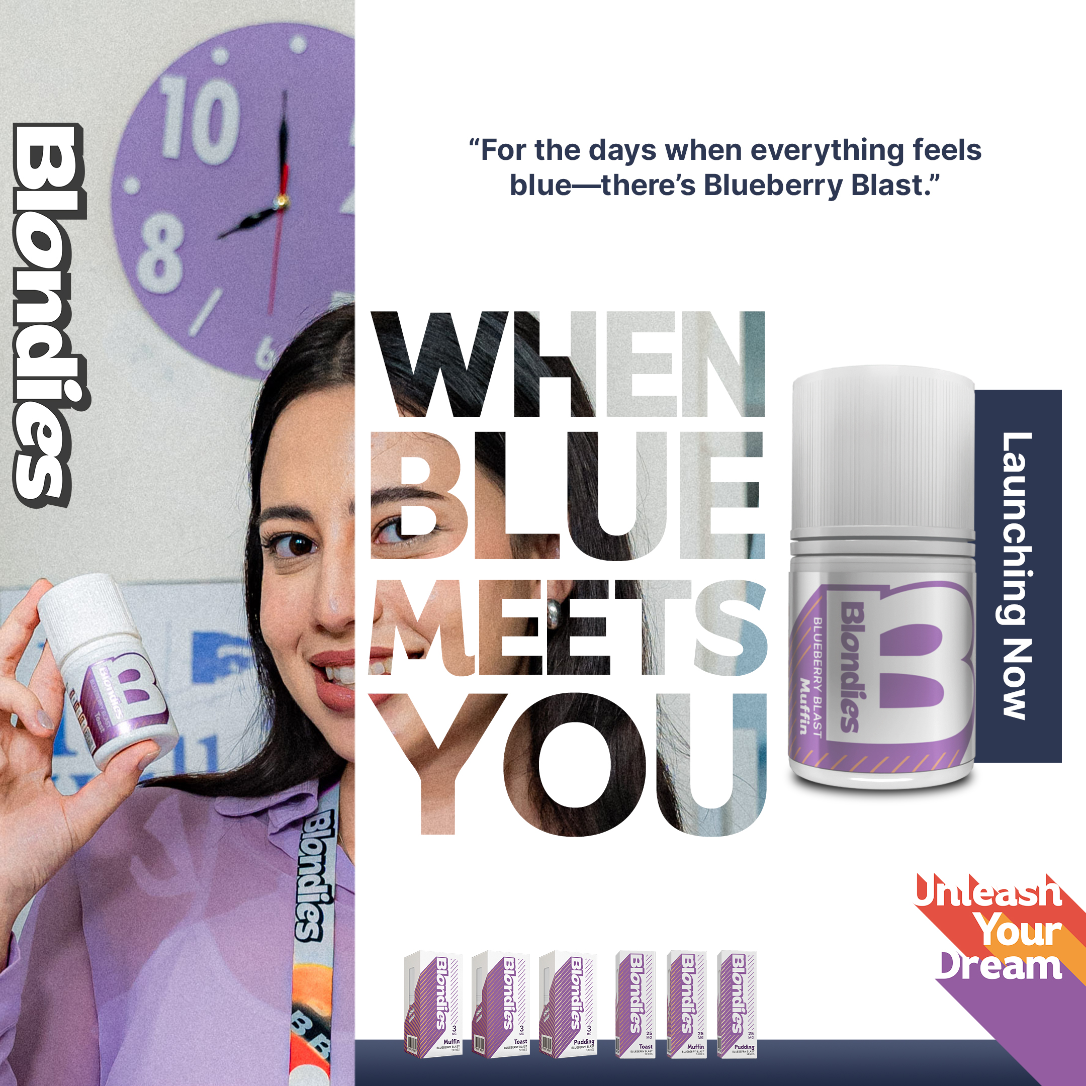 Blondies Blueberry Blast - Indonesia Dream Juice