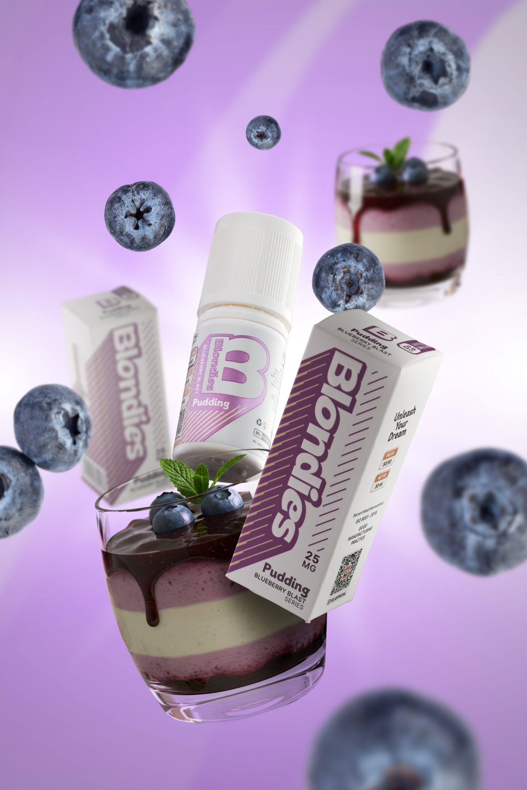 Blondies Blueberry blast Pudding saltnic