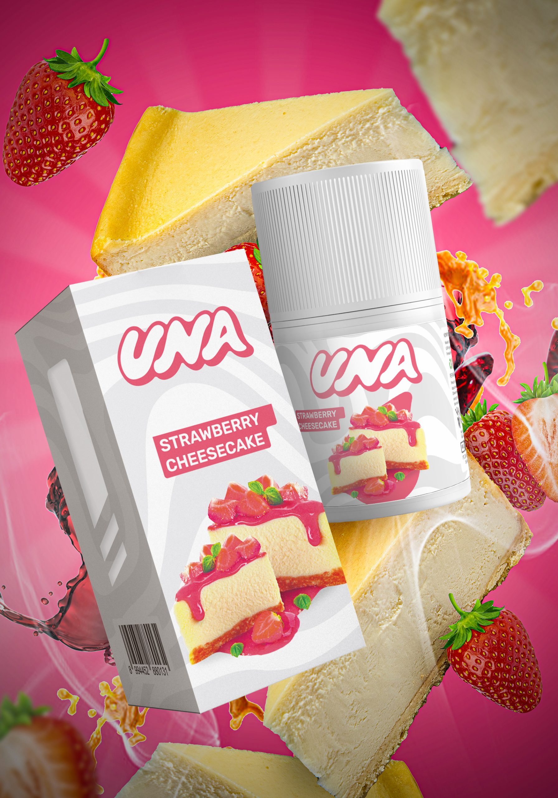 Liquid UNA Strawberry Cheesecake 60 ml
