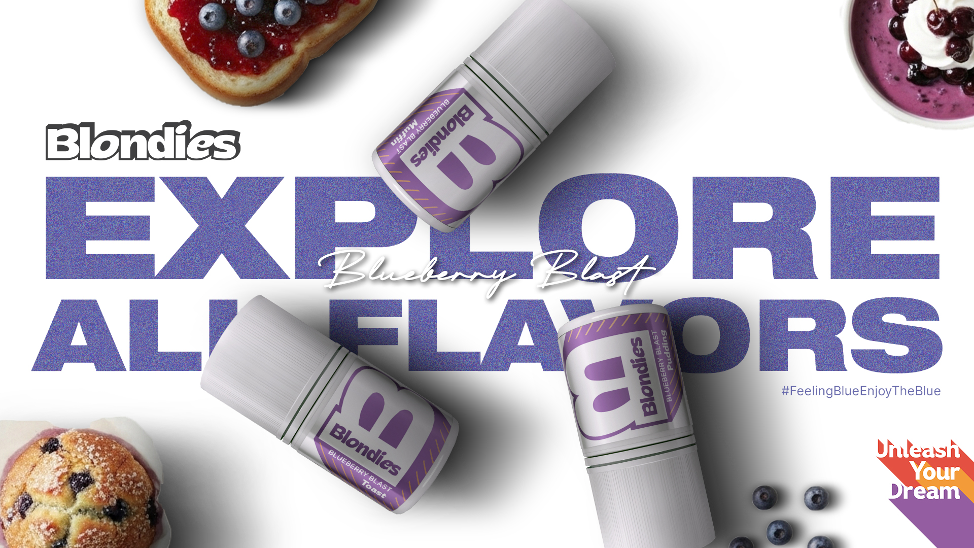 Blondies Blueberry blast